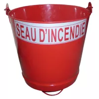 Seau incendie fond plat