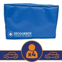 Trousse de secours véhicule 4 personnes - Sans kit de signalisation - Remplie